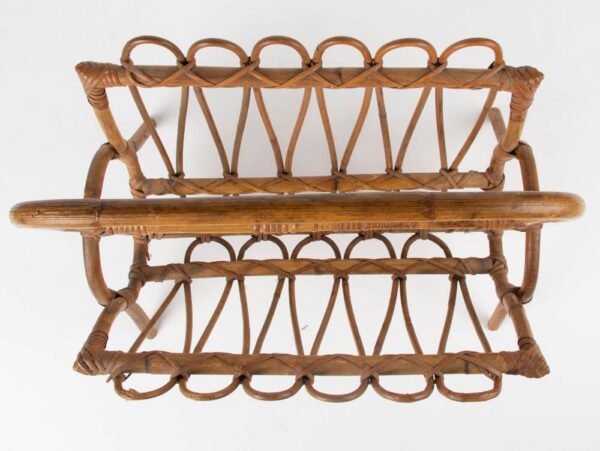 Handmade Rattan Magazine Rack - Image 5