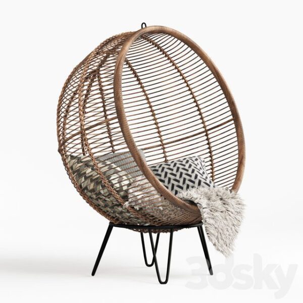 Handmade Rattan Egg Chair - Image 4