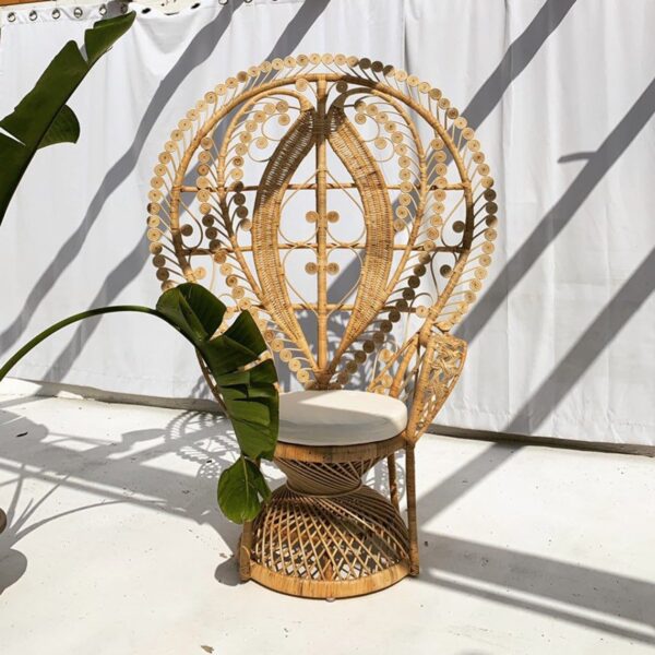 Handmade Rattan Peacock Chair - Image 2