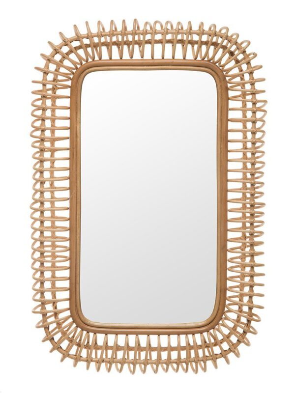 Handmade Rattan Mirror | Rattan Rectangle Mirror