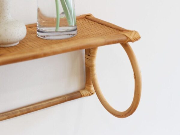 Handmade Rattan Wall Rack | Rattan Wall shelf - Image 5