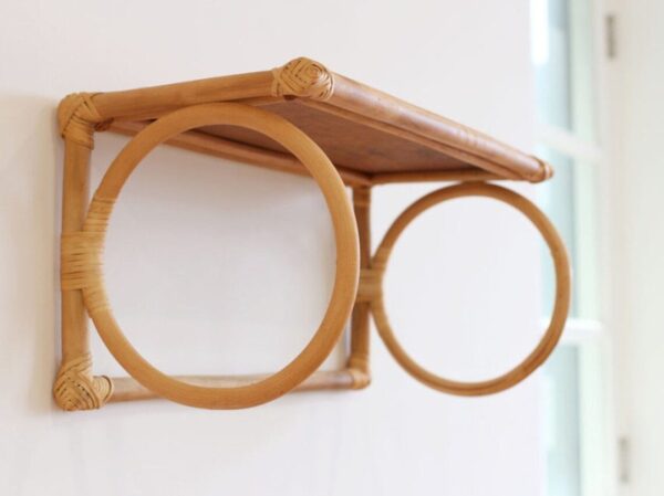 Handmade Rattan Wall Rack | Rattan Wall shelf - Image 6