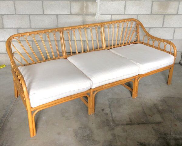 Handmade Rattan Sofa - Image 2