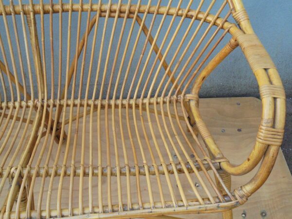 Handmade Rattan Sofa - Image 12