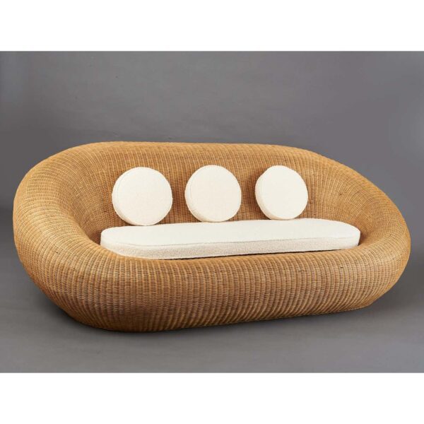Handmade Rattan Sofa - Image 2
