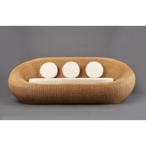Handmade Rattan Sofa - Image 3