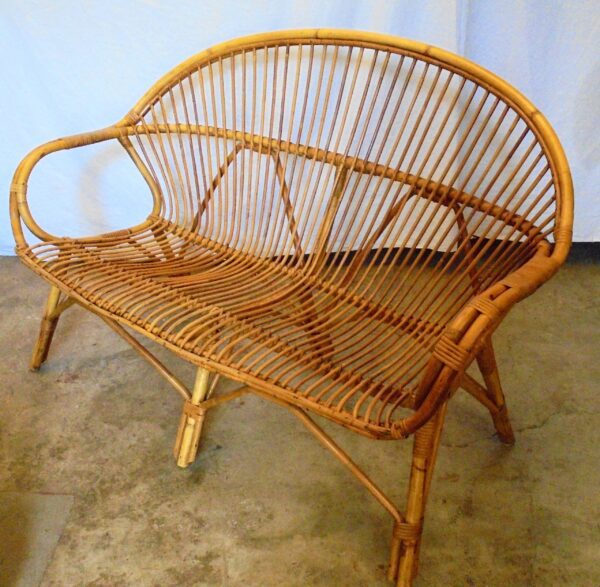 Handmade Rattan Sofa - Image 4