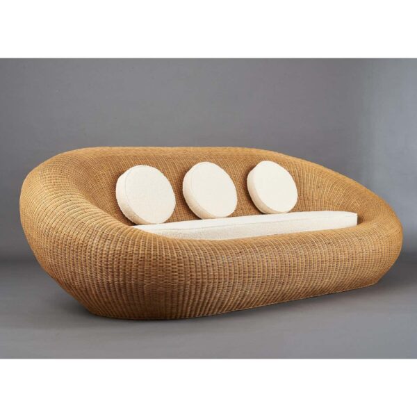 Handmade Rattan Sofa - Image 5