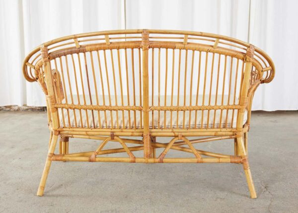 Handmade Rattan Sofa - Image 6
