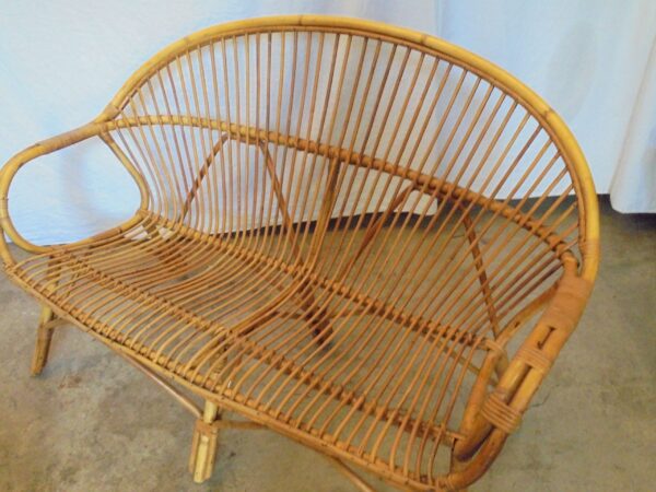 Handmade Rattan Sofa - Image 6