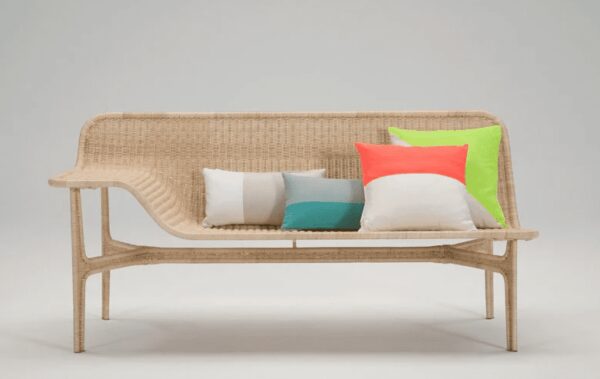 Handmade Rattan Sofa - Image 6