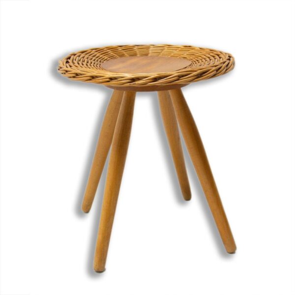 Handmade Rattan Stool - Image 2
