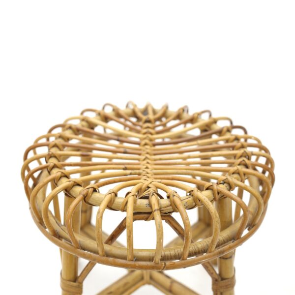 Handmade Rattan Stool - Image 10