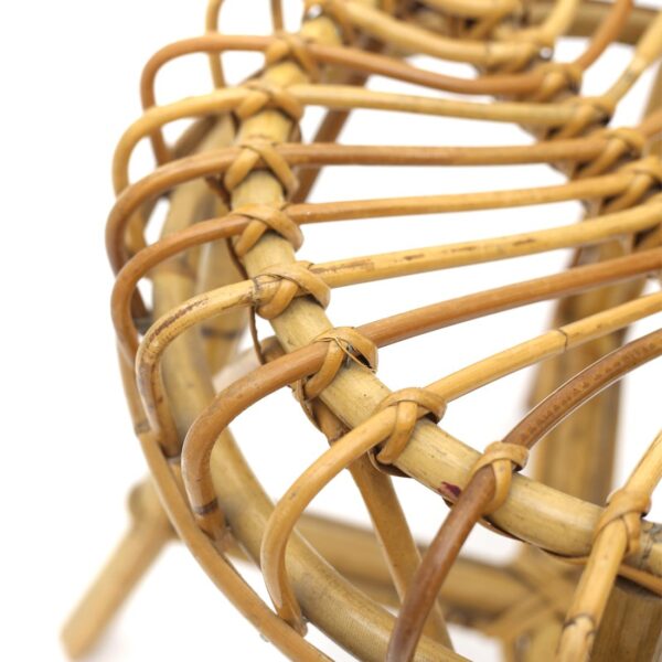 Handmade Rattan Stool - Image 11