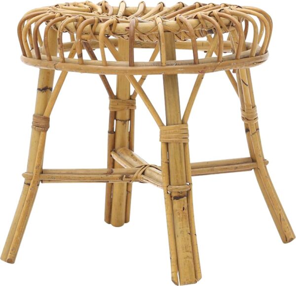 Handmade Rattan Stool - Image 12