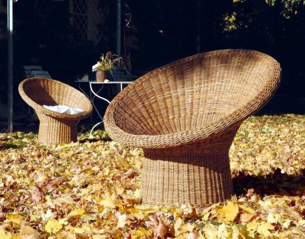 Handmade Rattan Stool - Image 3