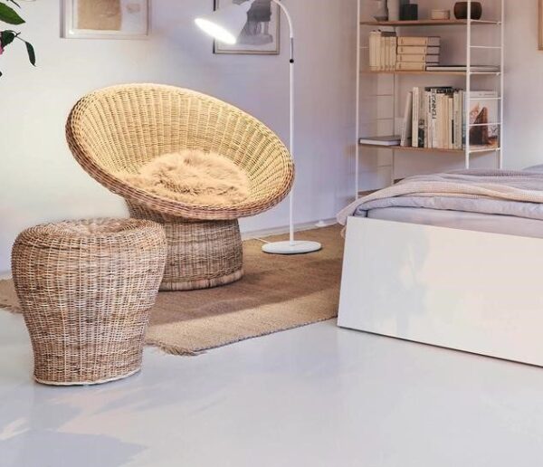 Handmade Rattan Stool - Image 4
