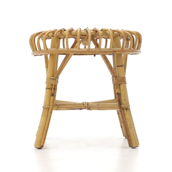 Handmade Rattan Stool - Image 4