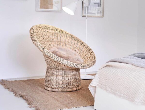 Handmade Rattan Stool - Image 5