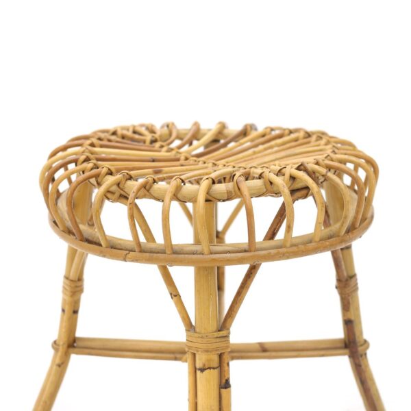 Handmade Rattan Stool - Image 8