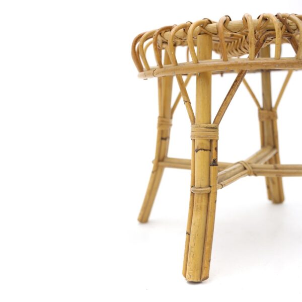 Handmade Rattan Stool - Image 9