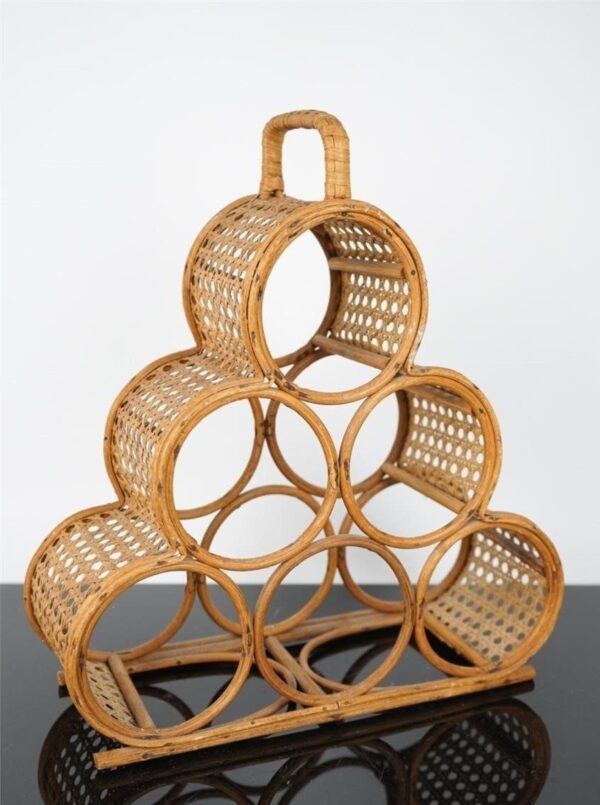Handmade Rattan Wine Rack