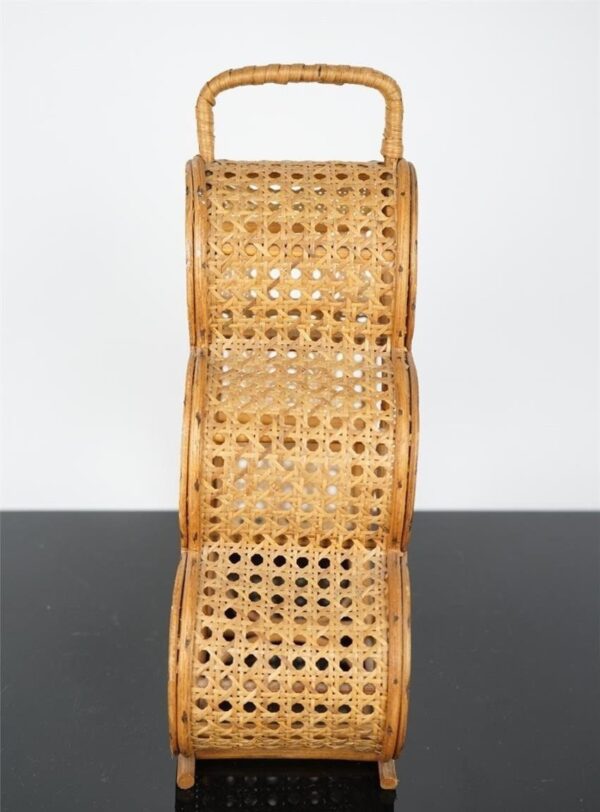 Handmade Rattan Wine Rack - Image 3