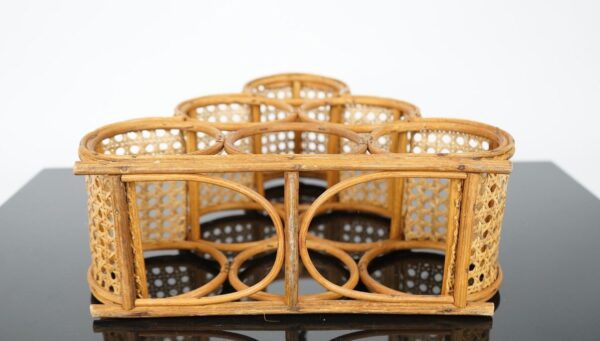 Handmade Rattan Wine Rack - Image 4