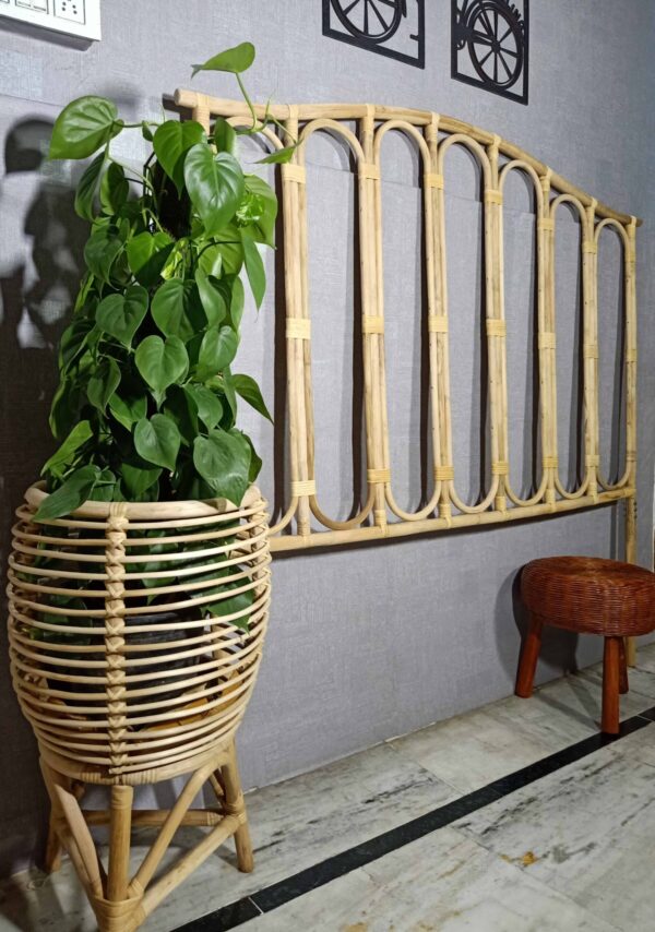 Rattan Cane Bed Head | Handmade Head Board - Image 4