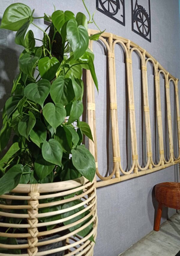 Rattan Cane Bed Head | Handmade Head Board - Image 5