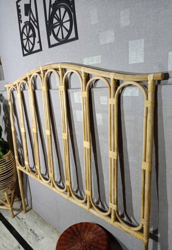 Rattan Cane Bed Head | Handmade Head Board - Image 8
