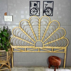 Handmade Rattan Bed Head